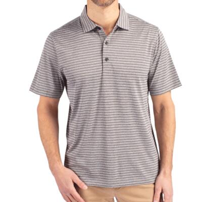 Cutter & Buck Forge Eco Heather Stripe Stretch Recycled Mens Big & Tall Polo Thumbnail